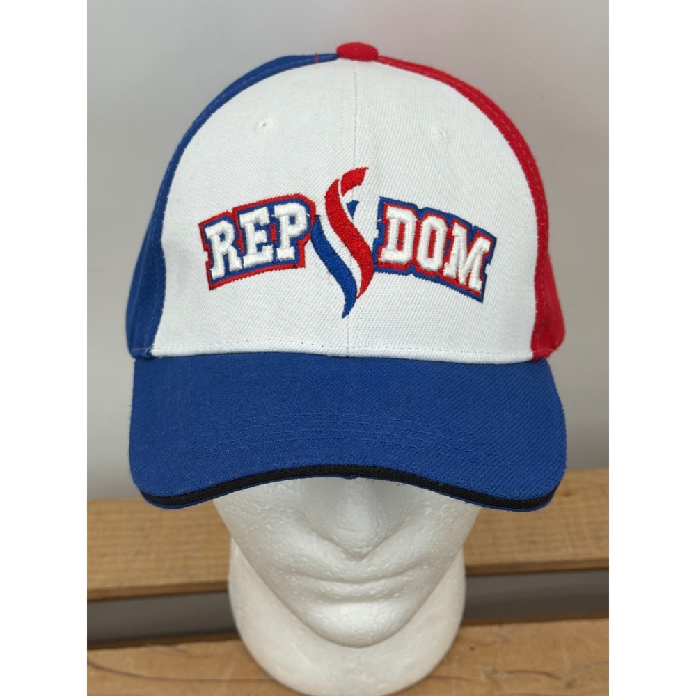 Republica Dominicana Baseball Cap‎ Red White Blue Patriotic Adjustable Hat